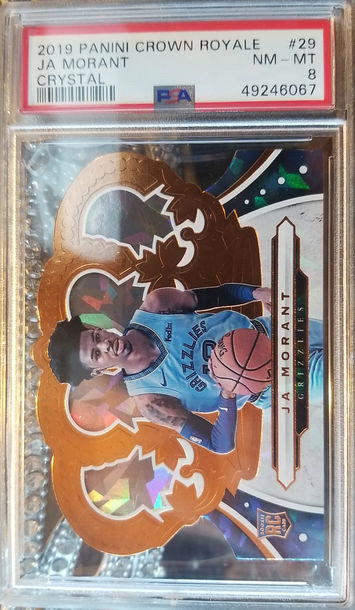 2019 Crown Royale JA MORANT ROOKIE Crystal Parallel PSA 8 🔥📈 SP RC SSP Rare!