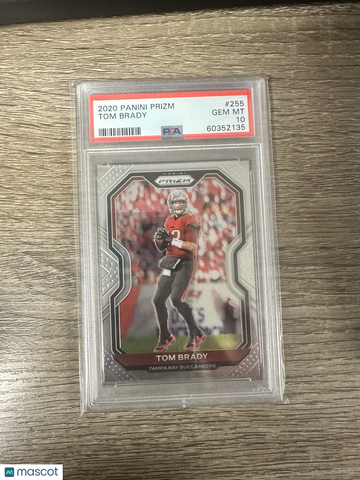 2020 Panini Prizm Tom Brady #255 PSA 10