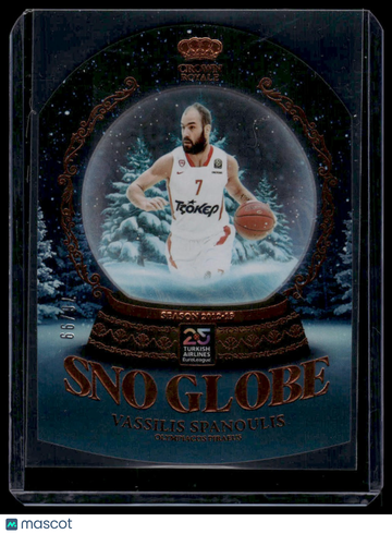 2024 Panini Crown Royale Euroleague Snow Globe Vassilis Spanoulis #11 /99