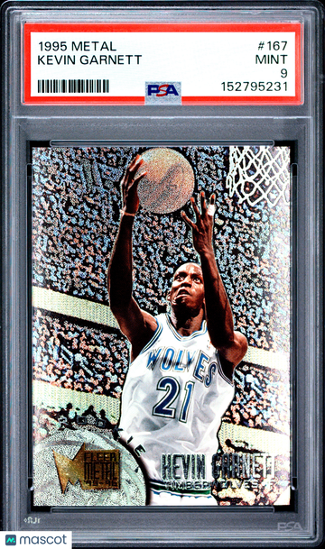 1995 Metal Kevin Garnett #167 PSA 9