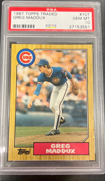 PSA 10 GREG MADDUX TOPPS ROOKIE