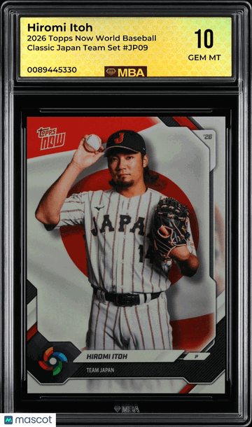 2026 Topps Now World Baseball Classic Hiromi Itoh #JP09 Japan Team Set MBA 10