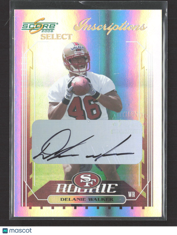 2006 Score Select Inscriptions Delanie Walker #426