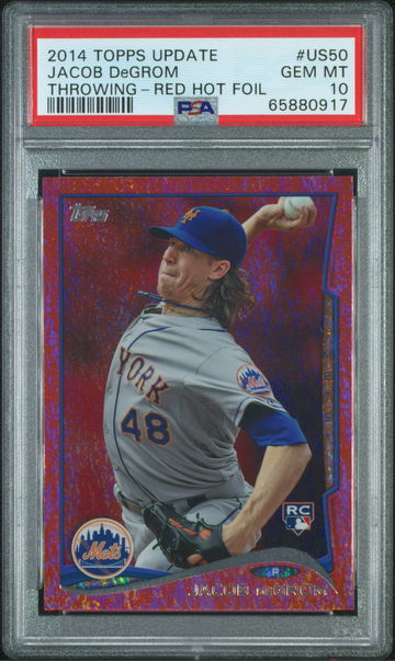 Jacob deGrom 2014 Topps Update Red Foil PSA 10