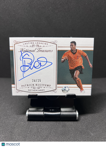 2018 NATIONAL TREASURES PATRICK KLUIVERT LASTING LEGACIES AUTO BRONZE /25