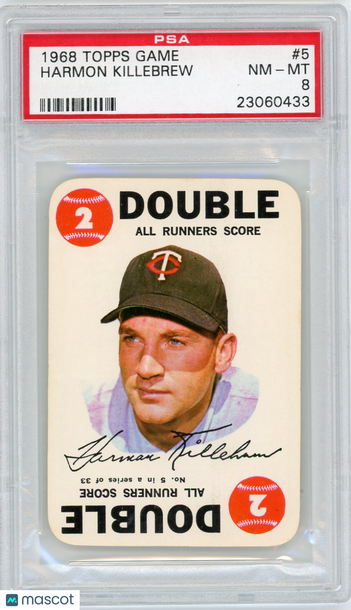 1968 Topps Game Harmon Killebrew #5 PSA 8