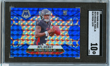 2024 Panini Mosaic Micheal Penix Jr. #274 Blue Prizm Rookie SGC 10
