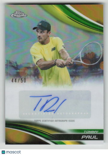 2025 Topps Chrome Tennis Tommy Paul #CA-TPL 44/50
