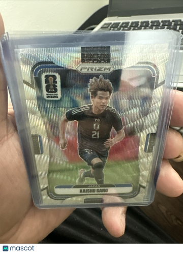 2026 Panini Prizm FIFA World Cup Kaishu Sano #261 Silver Wave