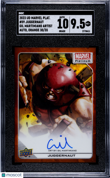 2023 Upper Deck Marvel Platinum Juggernaut #59 SGC 9.5