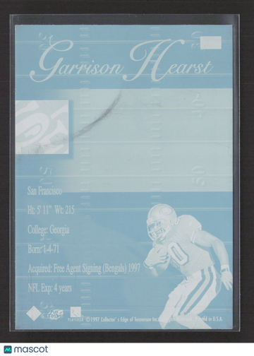 1997 Collector's Edge Extreme Garrison Hearst