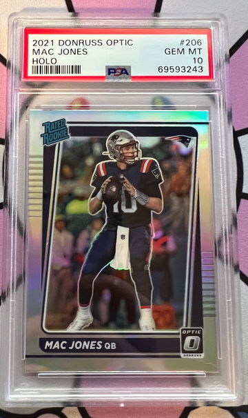 2021 Donruss Optic Mac Jones Holo Rated Rookie