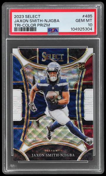 2023 Panini Select Jaxon Smith-njigba Suite Level Tri Color PSA 10 RC