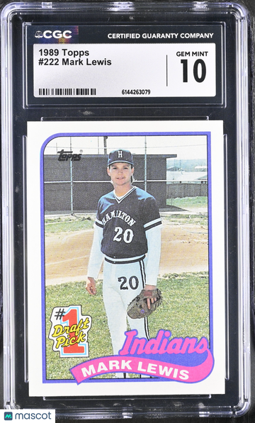 1989 Topps Mark Lewis #222 CGC 10