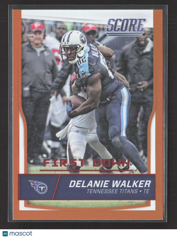 2016 Panini Score Football Delanie Walker #314 First Down /10