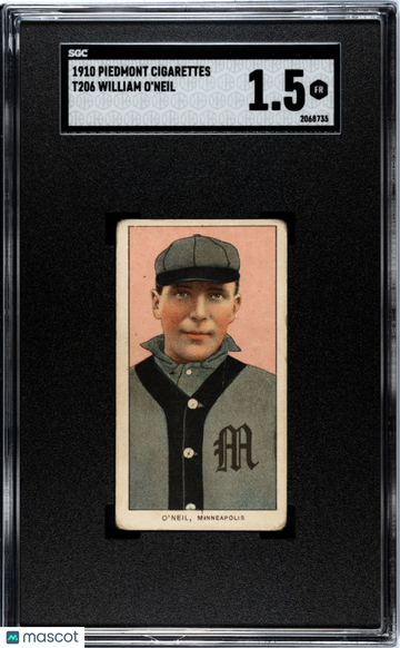 1910 Piedmont Cigarettes (T206) William O'neil SGC 1.5
