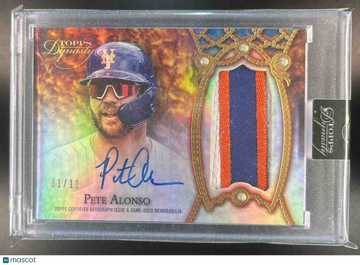 2022 Dynasty Pete Alonso #DAP-PA7 Autographed Patch
