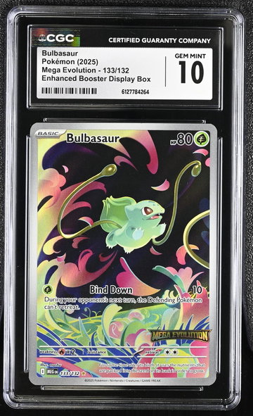 2025 Pokemon #133/132 Bulbasaur Mega Evolution CGC 10