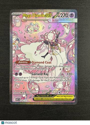 2026 Mega Evolution – Ascended Heroes Mega Diancie EX Holo Secret Rare #282/217