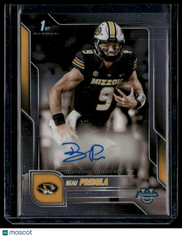 2025 Bowman University Chrome Football Beau Pribula #BCA-BP Bowman
