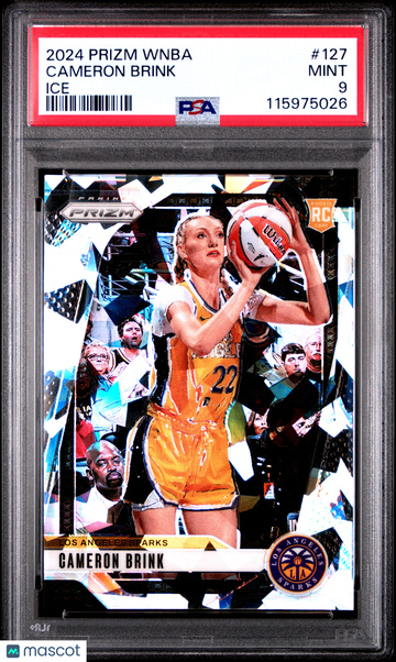 2024 Panini Prizm WNBA Cameron Brink #127 Ice Short Print Nicely Centered Mint Parallel/Variety Rookie Insert Low Pop PS