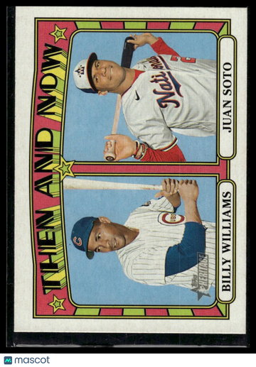 2021 Topps Heritage Billy Williams / Juan Soto #TN-14 Then and Now