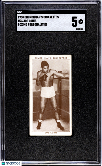 1938 Churchman's Cigarettes Joe Louis #26 Boxing Personalities SGC 5