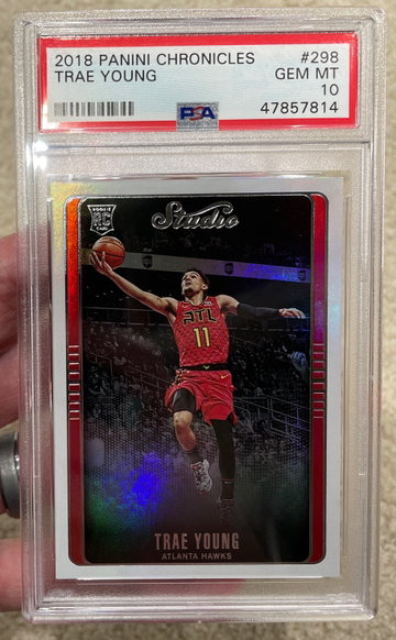 2018 Panini Chronicles STUDIO Trae Young #298 PSA 10 