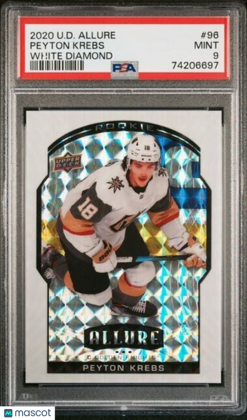2020-21 Upper Deck Allure Peyton Krebs Rookie PSA 9