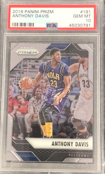 2016 Panini Prizm Anthony Davis PSA 10