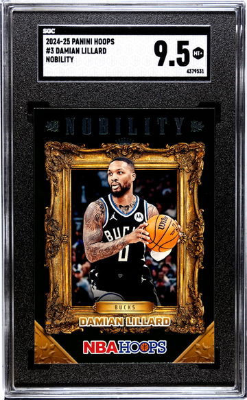 2024-25 Panini Hoops #3 Damian Lillard Nobility SGC 9.5