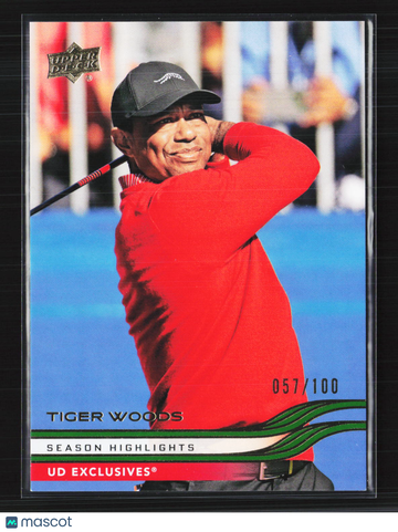 2026 Upper Deck Golf UD Exclusives Tiger Woods #41 /100