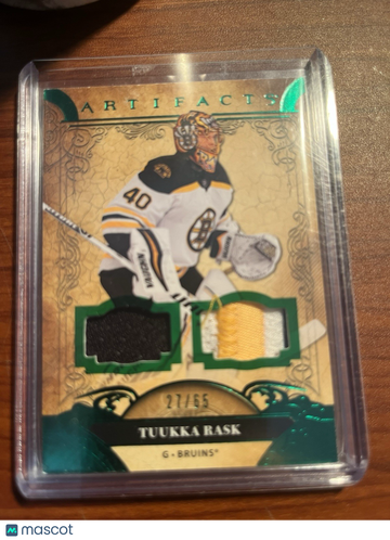 2020-21 Upper Deck Artifacts Tuukka Rask #42 Patch