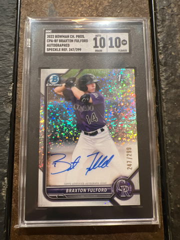 BRAXTON FULFORD BOWMAN CHROME AUTO /299