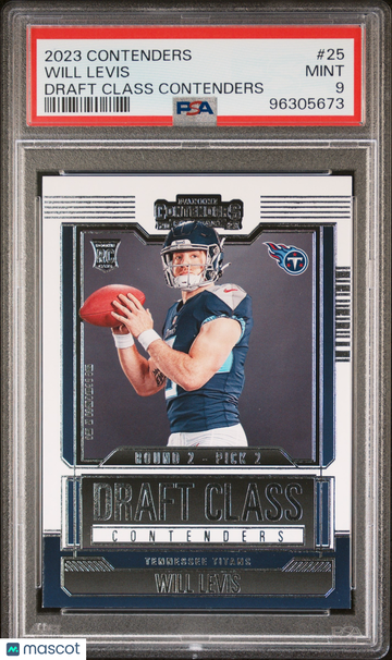 2023 Panini Contenders Draft Class Contenders Will Levis #25 PSA 9