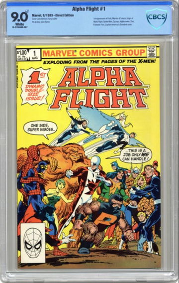 Alpha Flight #1 CBCS 9.0 (Check Mark) White Pages! 