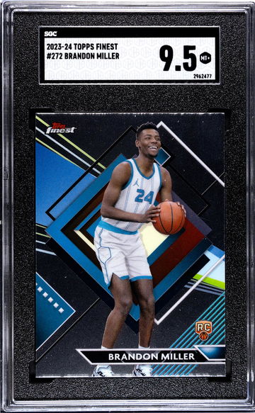 2023 Topps Finest Brandon Miller #272 RC SGC 9.5