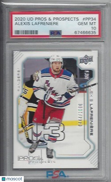 2020 Upper Deck Pros & Prospects Alexis Lafreniere #PP34 PSA 10