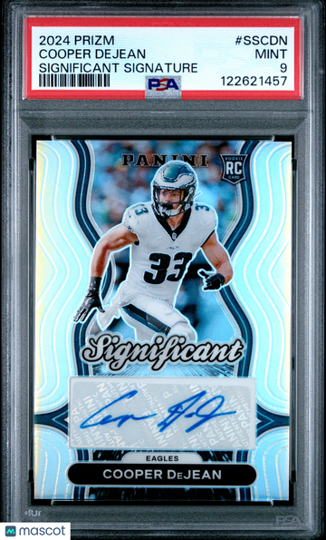 2024 Panini Prizm Significant Signatures Cooper Dejean #SSCDN PSA 9