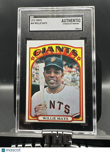 1972 Topps Willie Mays #49