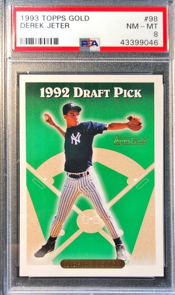 1993 Topps Gold Derek Jeter RC #98 PSA 8