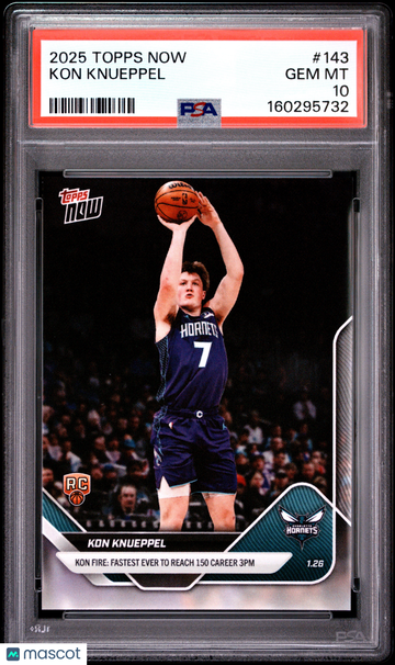 2025 Topps Now Kon Knueppel #143 PSA 10