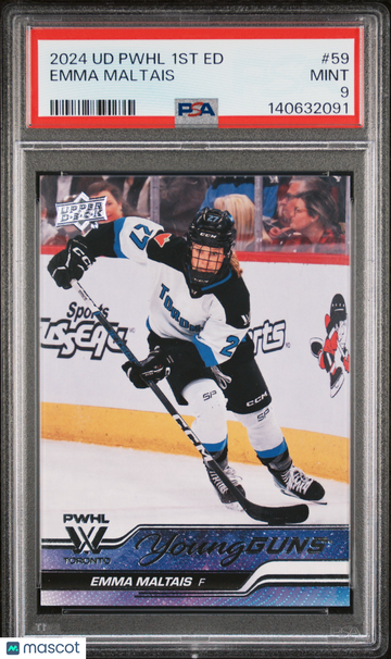 2024 Upper Deck Pwhl 1st Edition Emma Maltais #59 Young Guns PSA 9