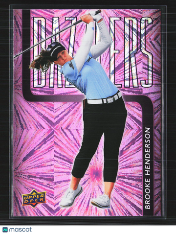 2026 Upper Deck Golf Dazzlers Brooke Henderson #DZ-16 Pink
