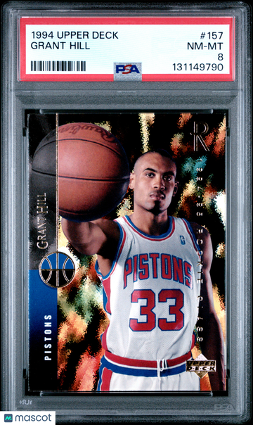 1994 Upper Deck Grant Hill #157 PSA 8