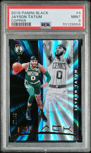 2019 Panini Black Jayson Tatum Copper 7/49 PSA 9 Mint Boston Celtics SP