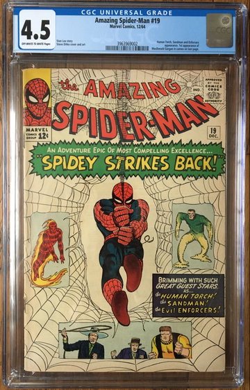 Amazing Spider-Man #19 (1964) CGC 4.5 -- O/w to white; 1st Mac Gargan cameo