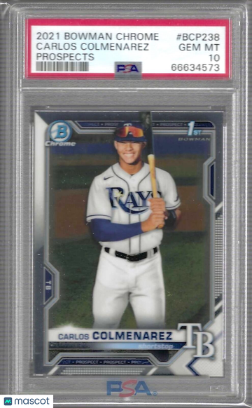 2021 Bowman Chrome Prospects Carlos Colmenarez #BCP238 PSA 10