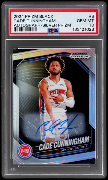 2024 Panini Prizm Black Cade Cunningham Autograph PSA 10