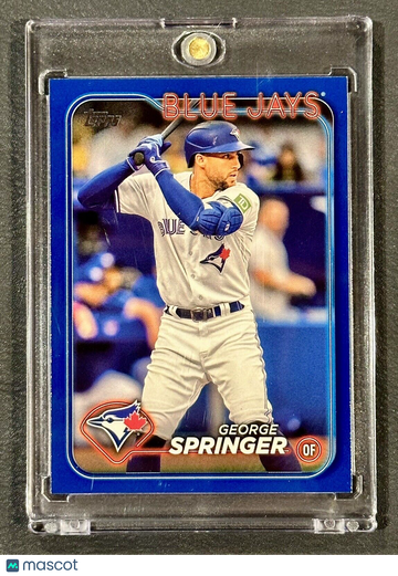 2024 Topps Series 1 George Springer #72 Royal Blue Parallel Blue Jays